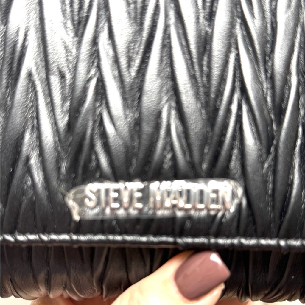 Steve Madden Black Matelasse bag