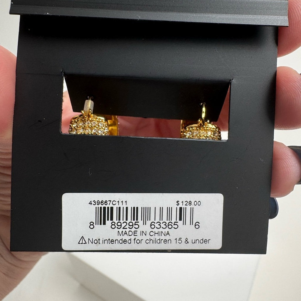 Kurt Geiger, Gold  plate Eagle hoops w/rhinestone embellishment throughout NWT’s