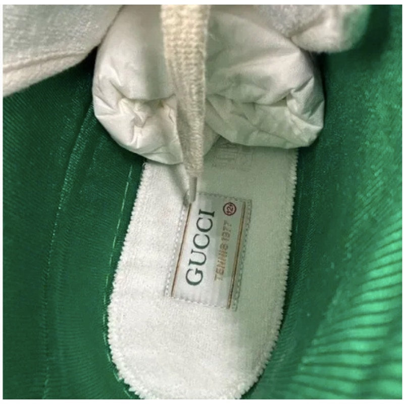 Men's Gucci tennis 1977 high top sneakers size 12.5 made in Italy