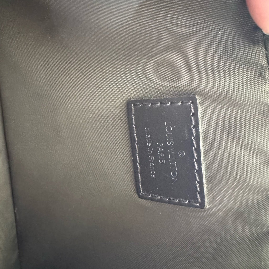 LV Black Damier Ebene Geronimos Cross Body Fanny Pack Bum Bag- READ DESCRIPTION