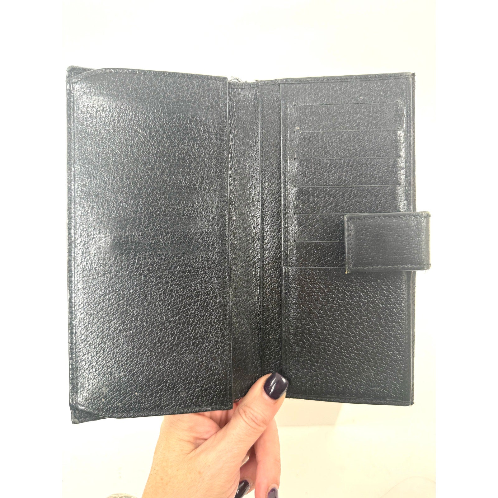 Gucci Black Nylon Canvas Tom Ford Era Monogram Continental Long Wallet