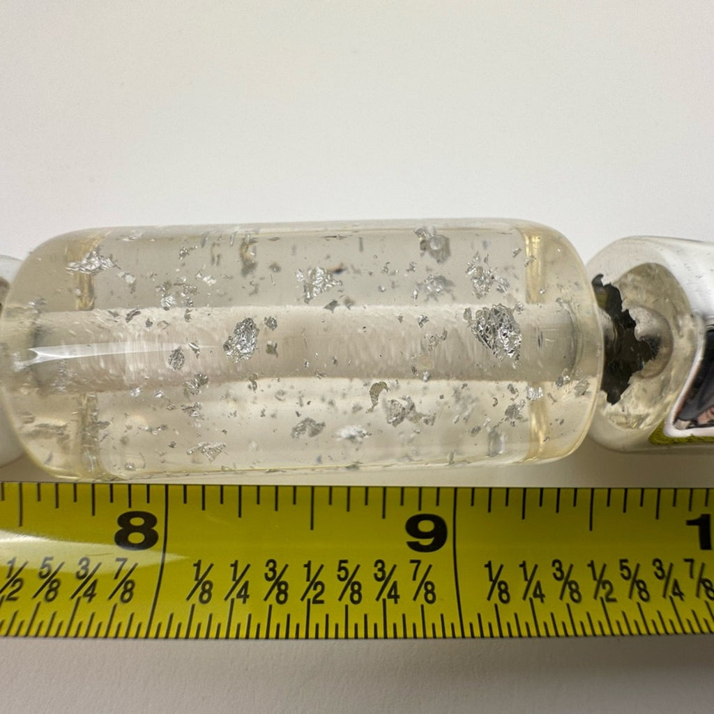 Clear Geometric Statement Necklace Modern Design