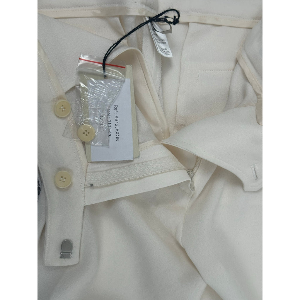 IRO NWT Women’s Ecru Jaxon Side Detail Trousers Size 1