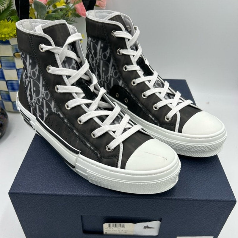 Men's Dior B – 23 oblique high top sneakers size 44 made in Italy