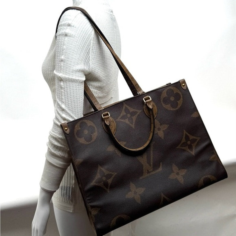 Louis Vuitton On the Go Brown and Light Brown Monogram Large Tote