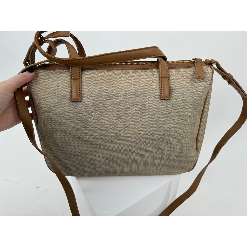 Bulgari Speedy Type Bag With Long Strap With Matching Trifold Wallet