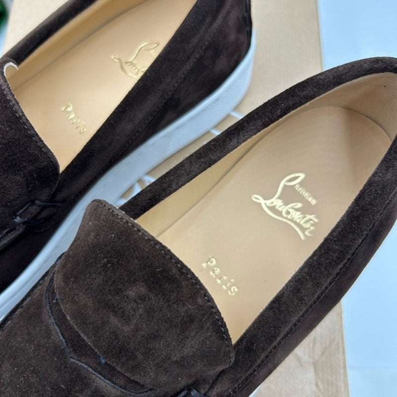 Christian Louboutin Mens PAQUEBOAT suede loafers size 41.5 made in Italy