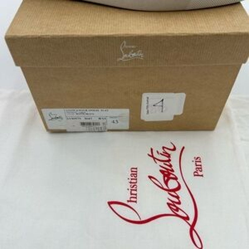 Men's Christian Louboutin, Louis Jr low top sneakers size 43 made in Italy