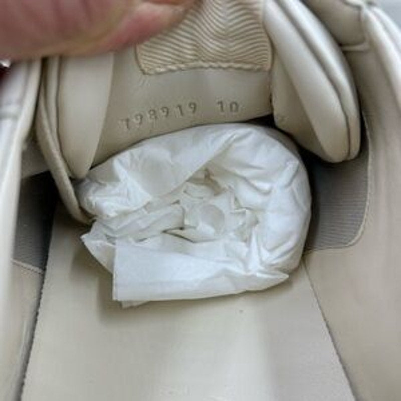 Gucci Beige Sneakers with Red Accents size 10 made in Italy