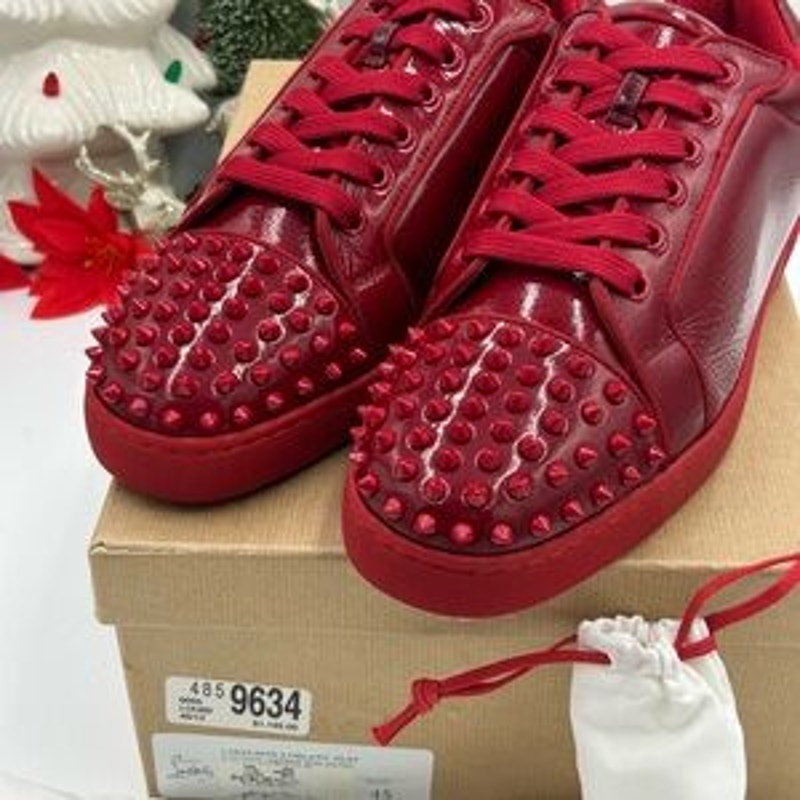 Men's Christian Louboutin SEAVASTE orlato flat sneakers size 45 made in Italy