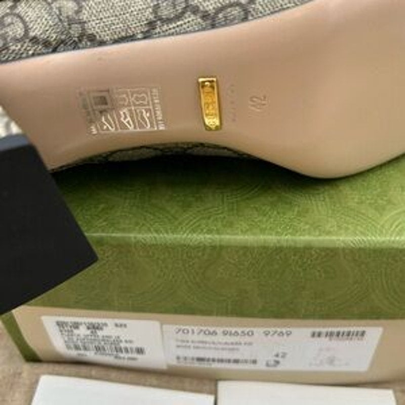 Women's Gucci, Blondie GG supreme ankle boots with block heel size 42 Italy