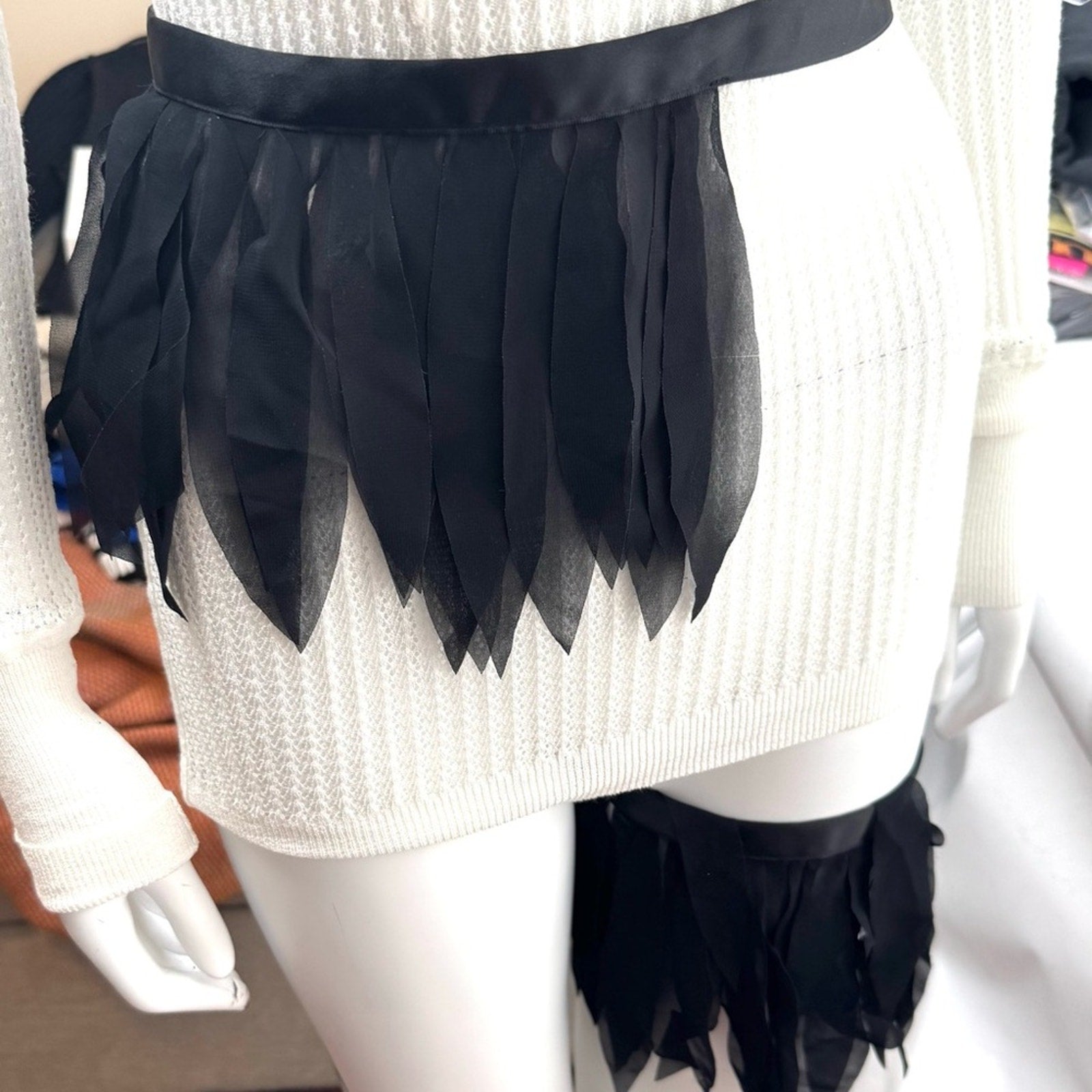 Woolford UNiQUE ribbon&chiffon tye accessory(2) upper thigh/necklace/belt/choker