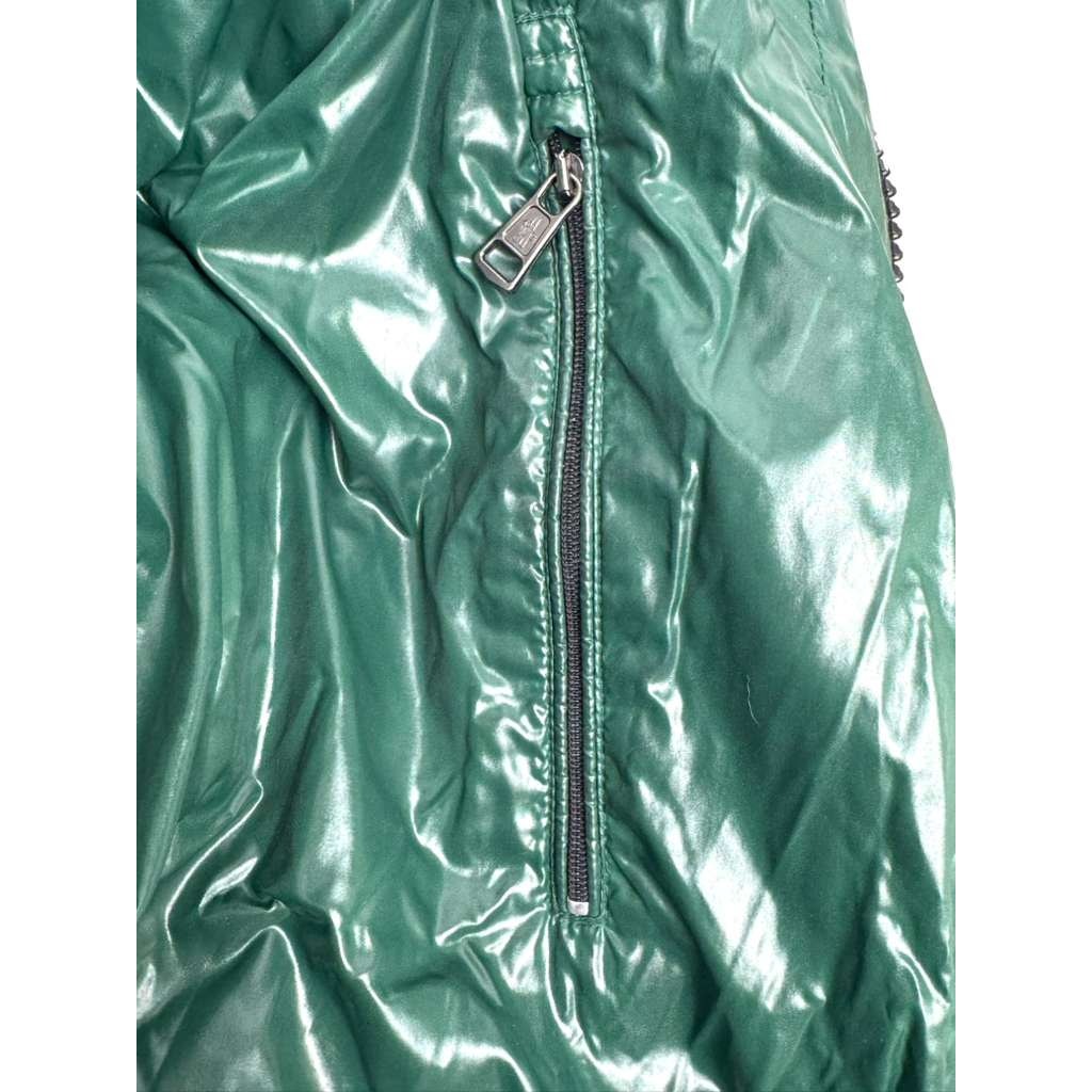 Men's Moncler Black Glossy Down Hooded Jacket Size M Fits Like A Size L
