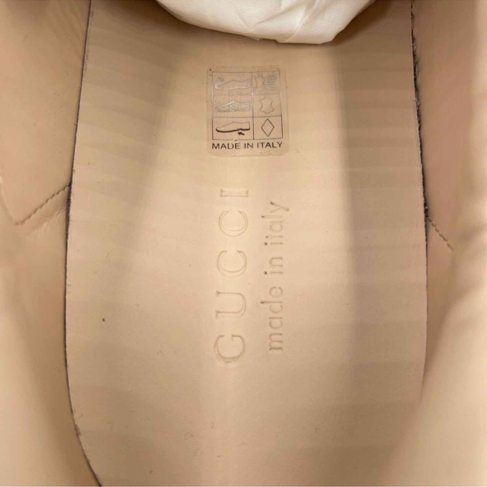 Men's Gucci ace bee embroidered sneakers size 12.5 made in Italy