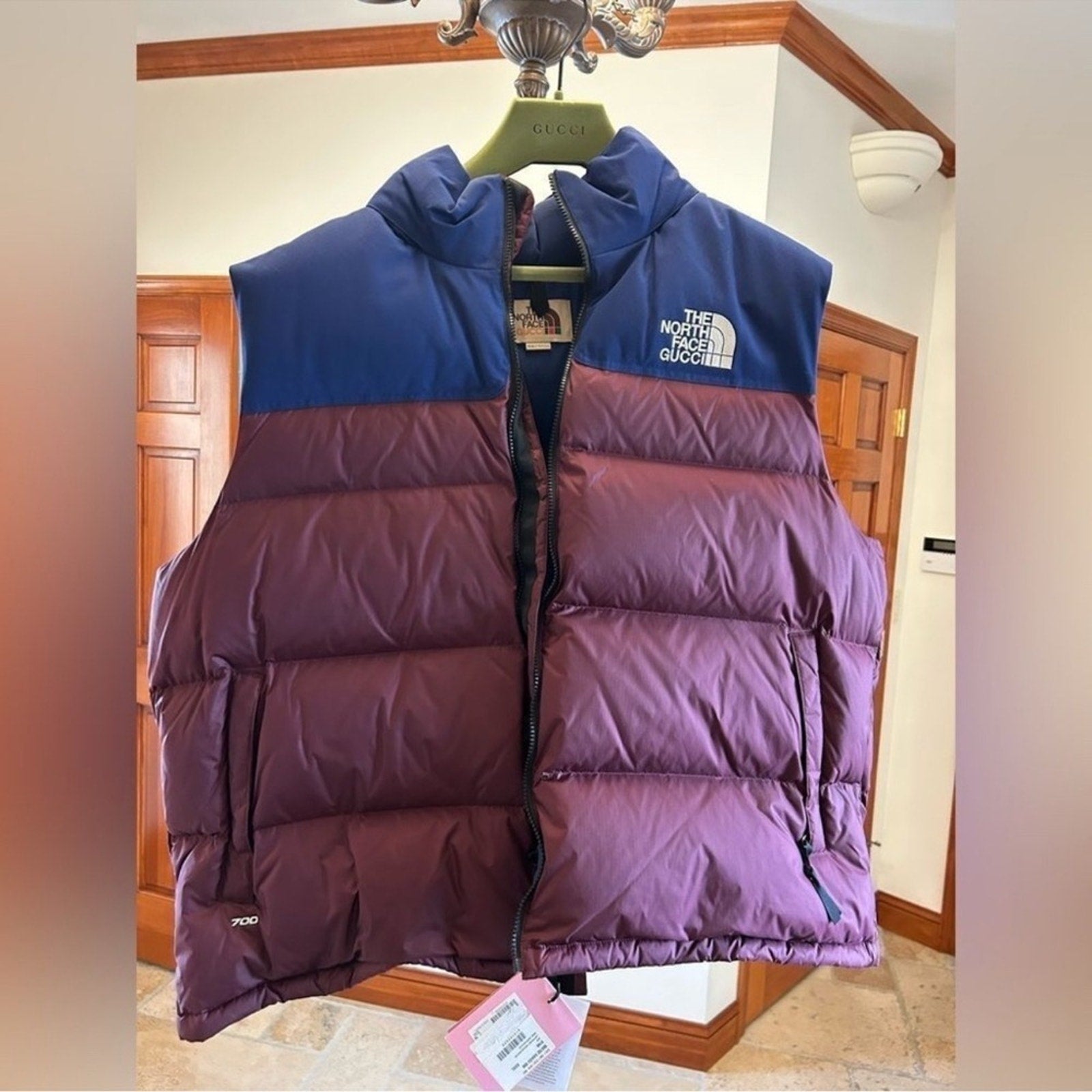 Men's Gucci, X Northface puffer vest size XXXL with dust bag Size: 
3XL