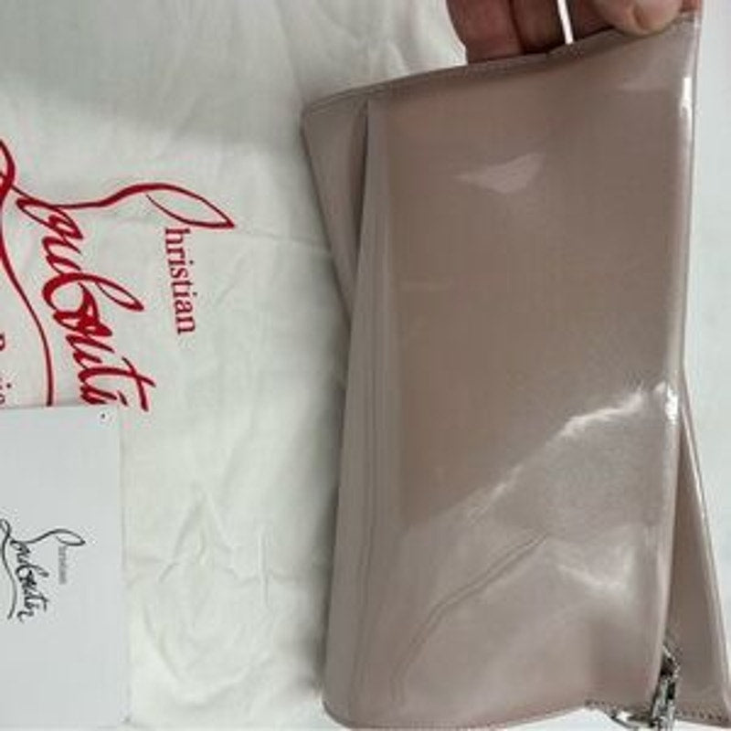 Women's Christian Louboutin LOUBITWIST patent Leather clutch/shoulder bag
