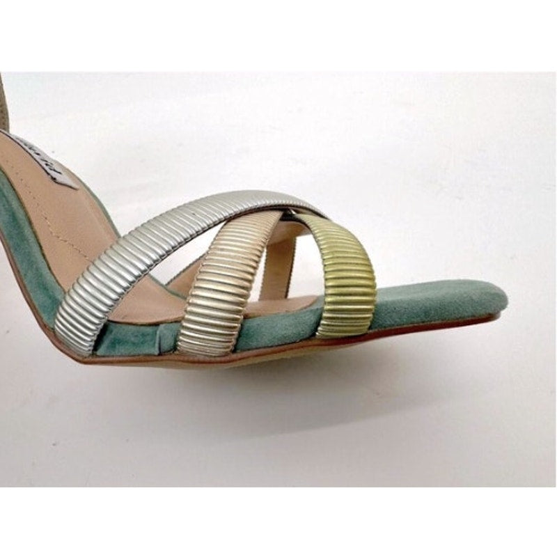 Charles David Women's Blue Electra Sandals Stiletto Suede Heels Size 8.5M