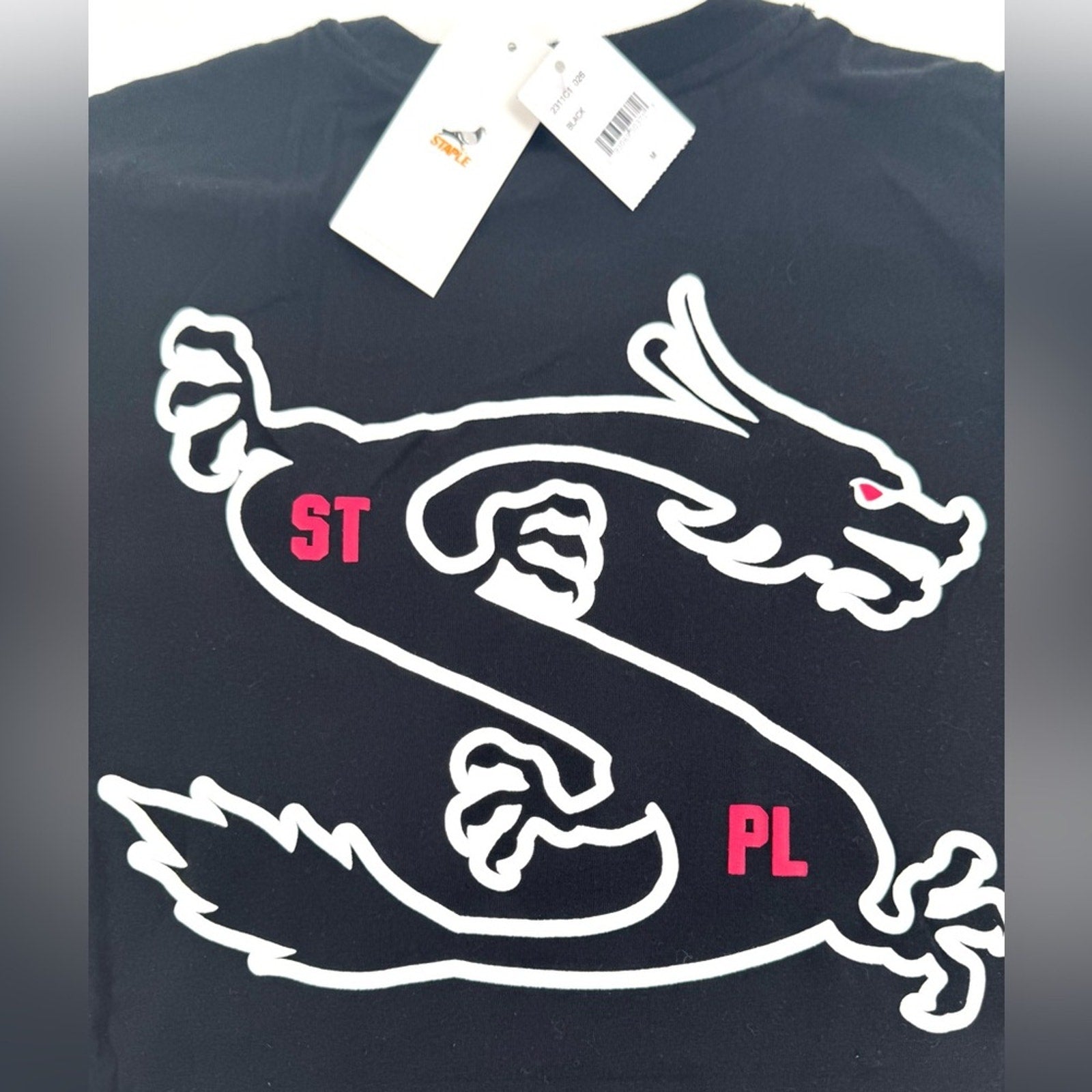 Staple Men's Size Medium (oversized) NWT’s archived T-shirt w/Dragon back hit