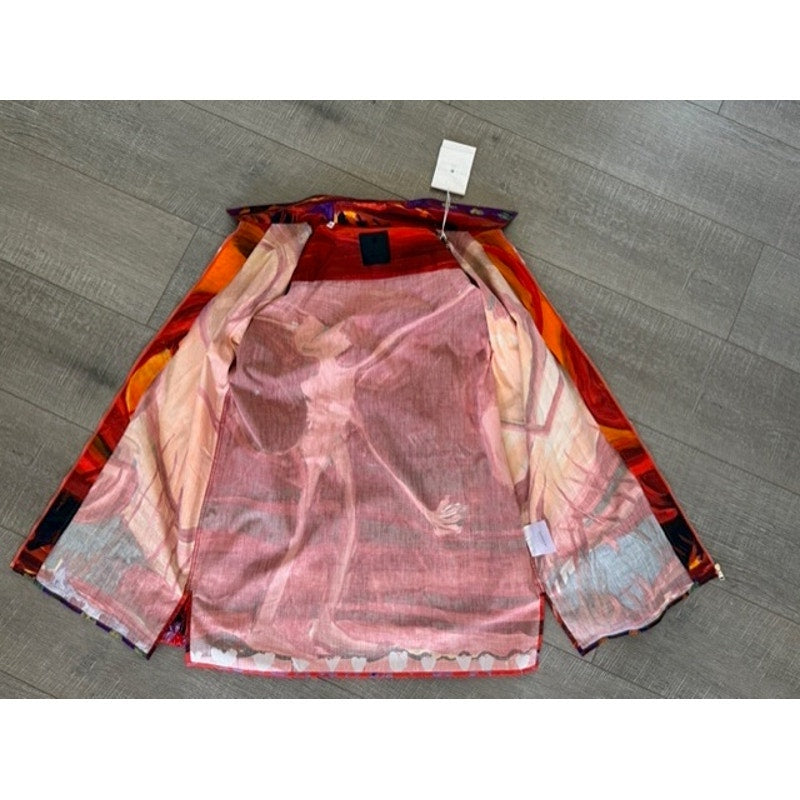 Men's Givenchy x Josh Smith NWT “Devil” Painted Rare Full Zip Shirt EU Size L