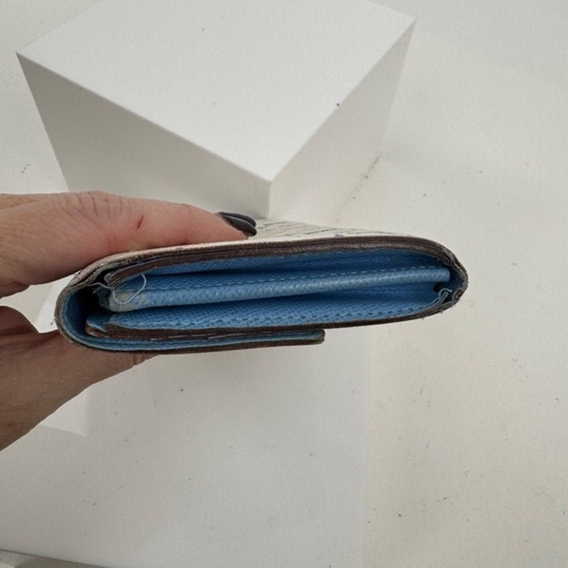 Louis Vuitton Murakami Monogram long wallet with rare blue interior-super clean