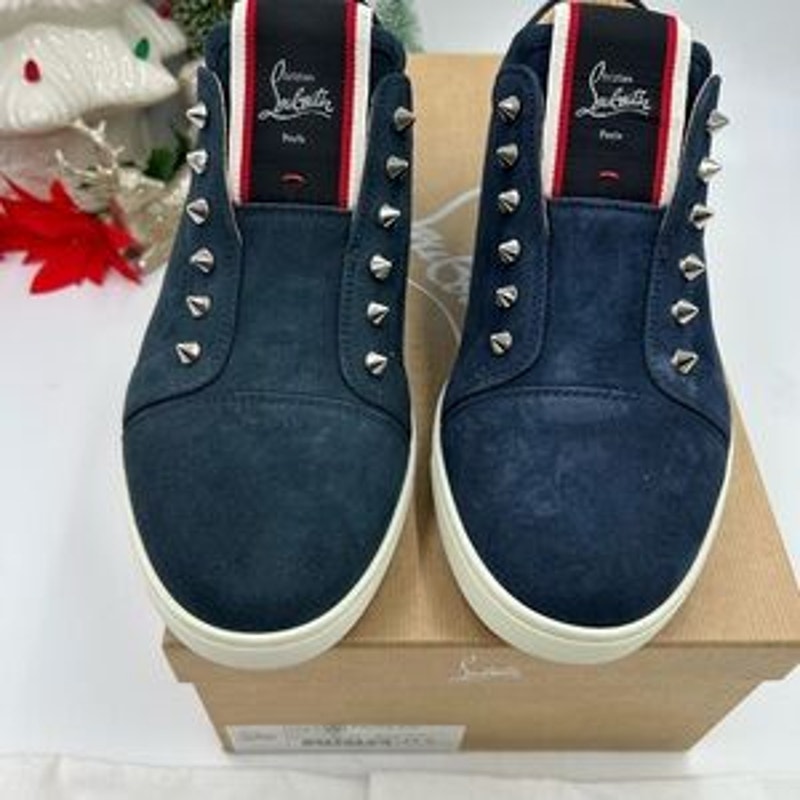 Men's Christian Louboutin F. A. V. Fique slip on sneakers size 41.5 made italy