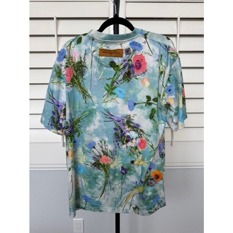 Louis Vuitton Unisex Floral Short Sleeve T-Shirt Size Large
