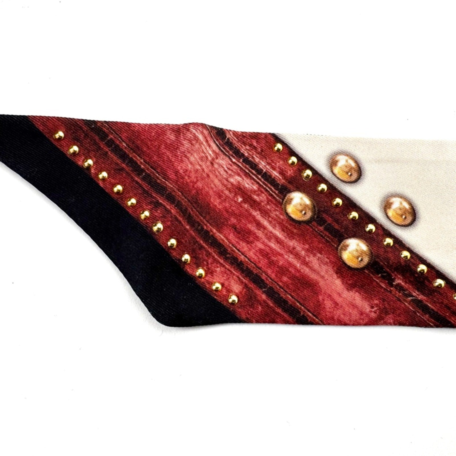 Louis Vuitton Limited Edition Steamer Trunk Silk Bag Handle Wrap Scarf Hair Tie