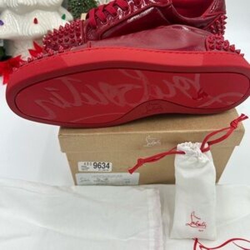 Men's Christian Louboutin SEAVASTE orlato flat sneakers size 45 made in Italy