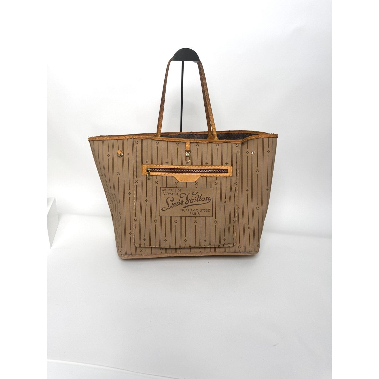 Louis Vuitton Vintage LV Monogram Neverfull GM Brown Coated Canvas Tote Bag