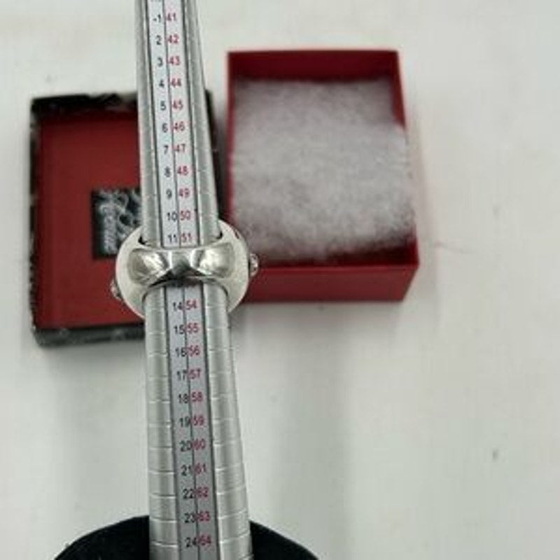 Pomellato 67 smoky quartz/marcasite Sterling silver Griffes ring size 6 Italy