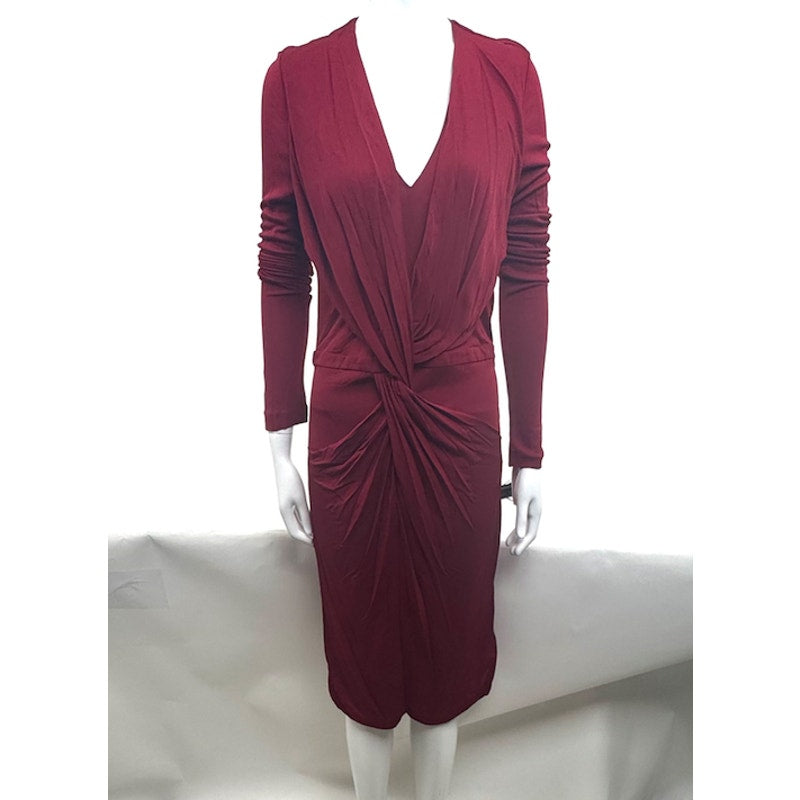 Gucci NWOT Red Gathered Dress Size XL Fits US 8/10 Made in Italy