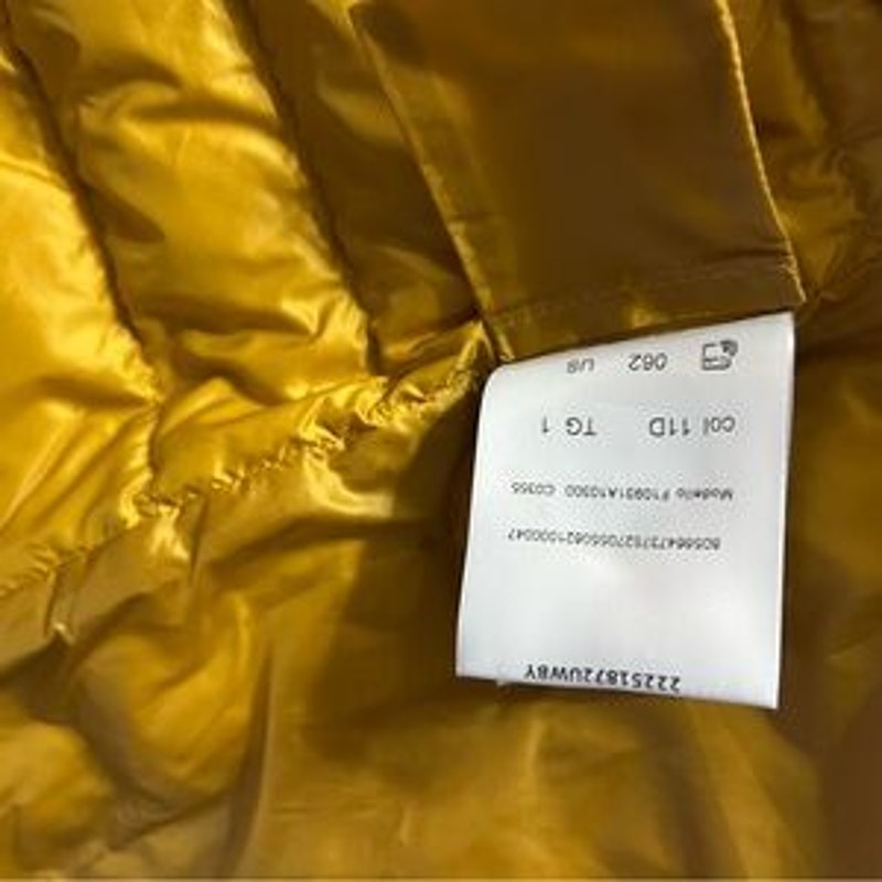 Moncler men's down Quilted Vest cinched waist, and drawstring Tie size 1