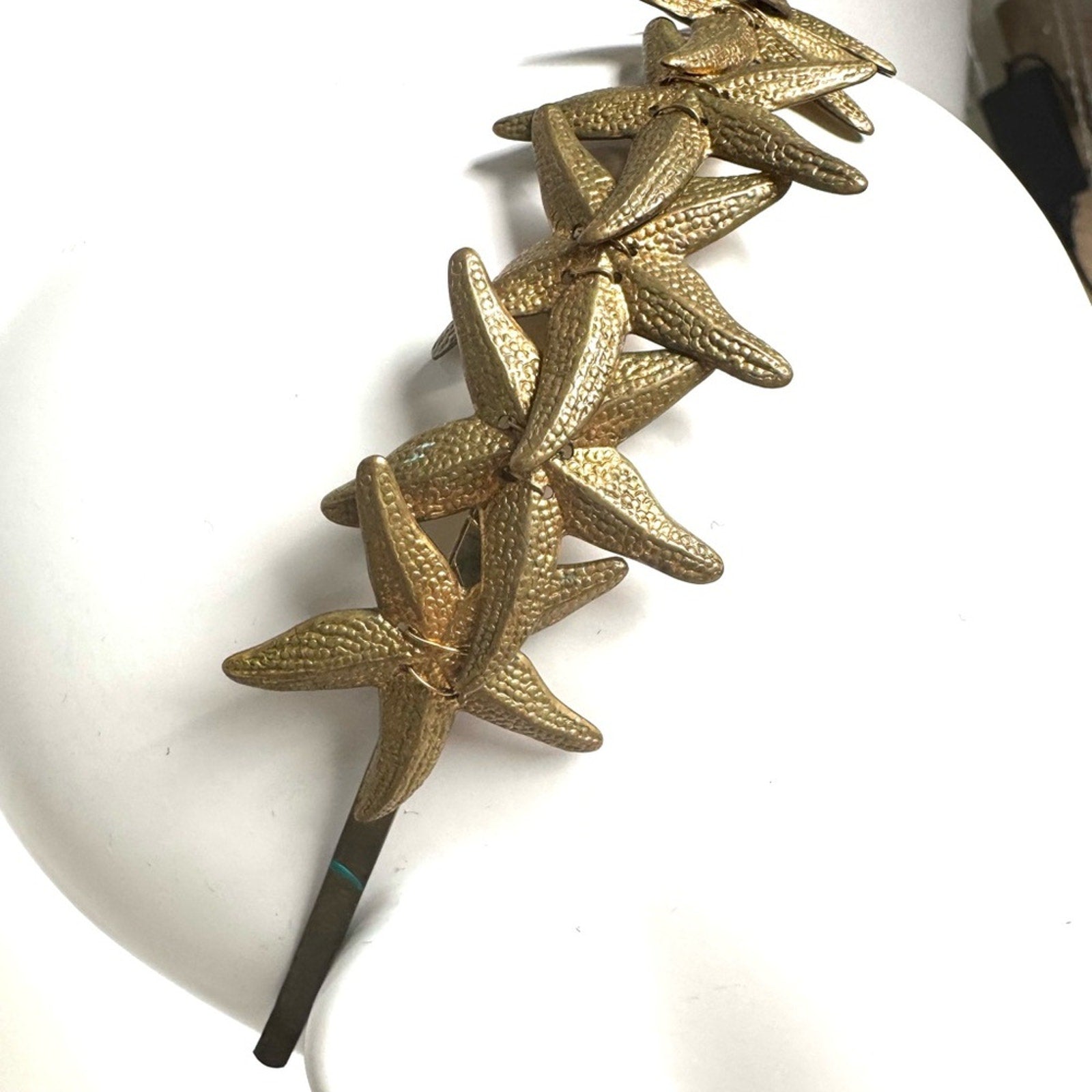 Eugenia Kim RARE HAND CAST bronze STARFISH headband bought at Henri Bendel, NYC