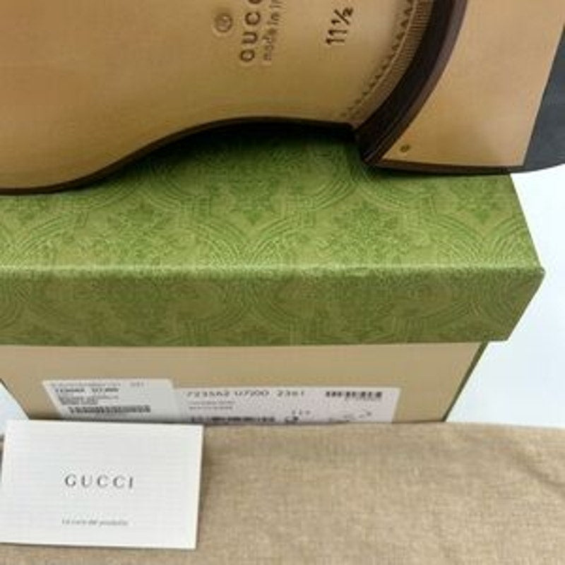 Men's Gucci Horsebit 1953 leather loafers size 11.5 fits 12.5 US made in Italy