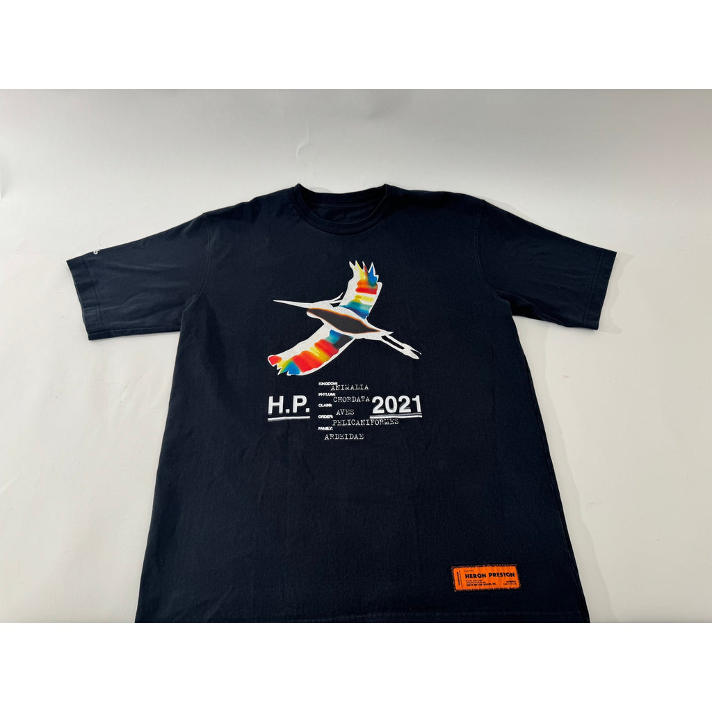 Men's Heron Preston Rare Heron Rainbow T-Shirt Size M Fits Like An XL