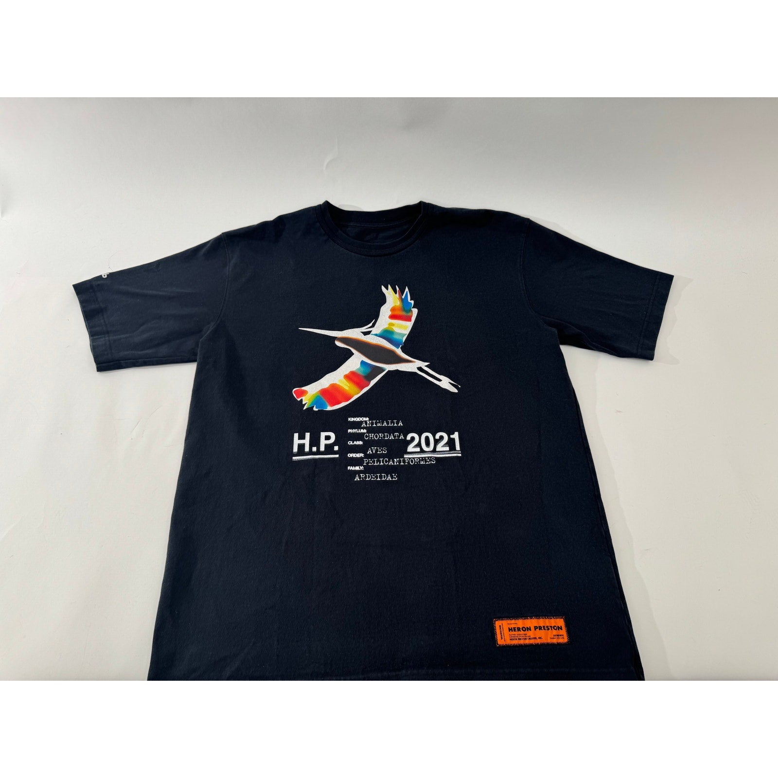 Men's Heron Preston Rare Heron Rainbow T-Shirt Size M Fits Like An XL