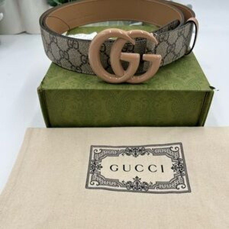 Men's Gucci, GG Marmont, Supreme canvas belt size 120 cm/46 inches made in Italy