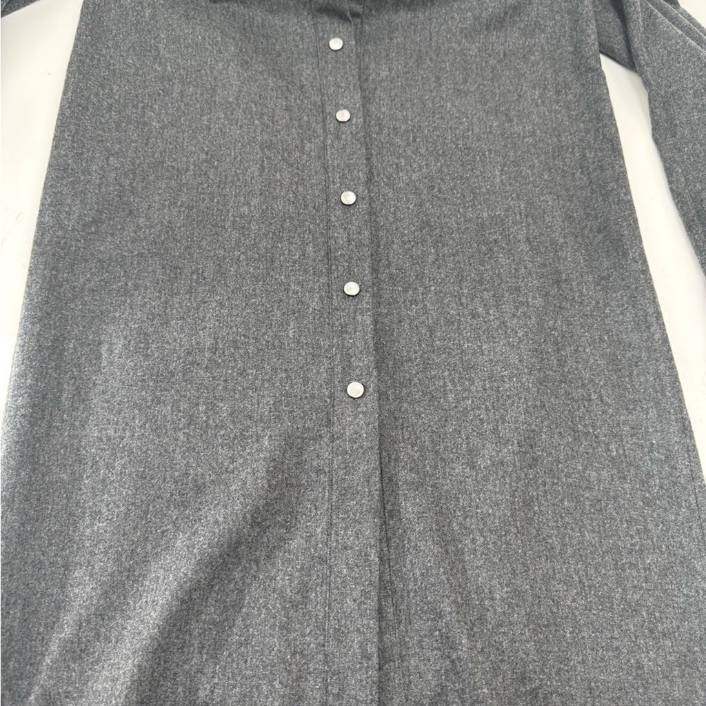 MaxMara Charcoal Wool Blend Fabric