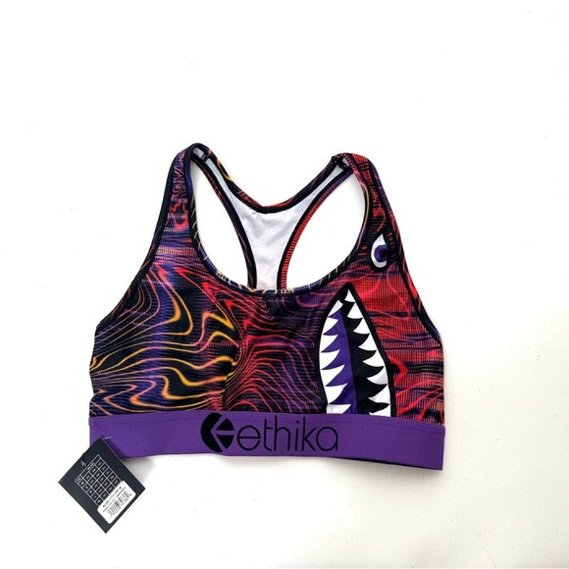 Ethika Women's Multicolor Sports Bra NWT’s Size Medium