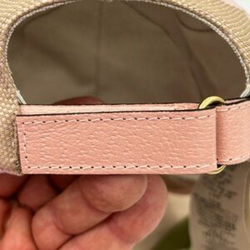 Women's Gucci, Jumbo, GG canvas, baseball hat in beige and pink size XL Italy
