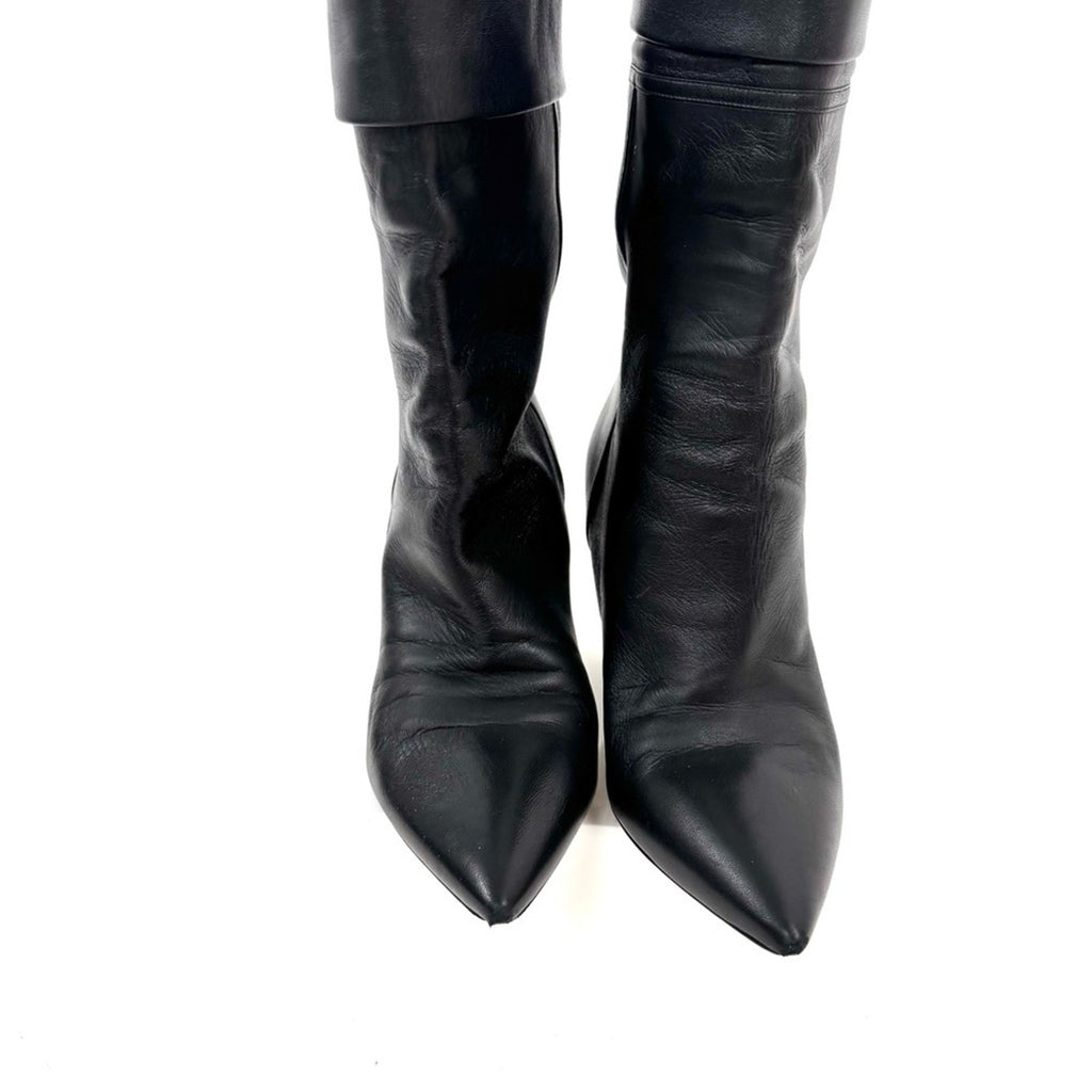 YSL Niki boots in black Size 40, These are the Double Flap bag of the YSL Shoe