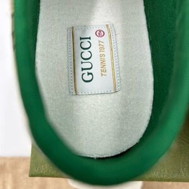 Gucci tennis 1977 low top GG canvas sneaker sized 11.5 fits 12 US made in Italy