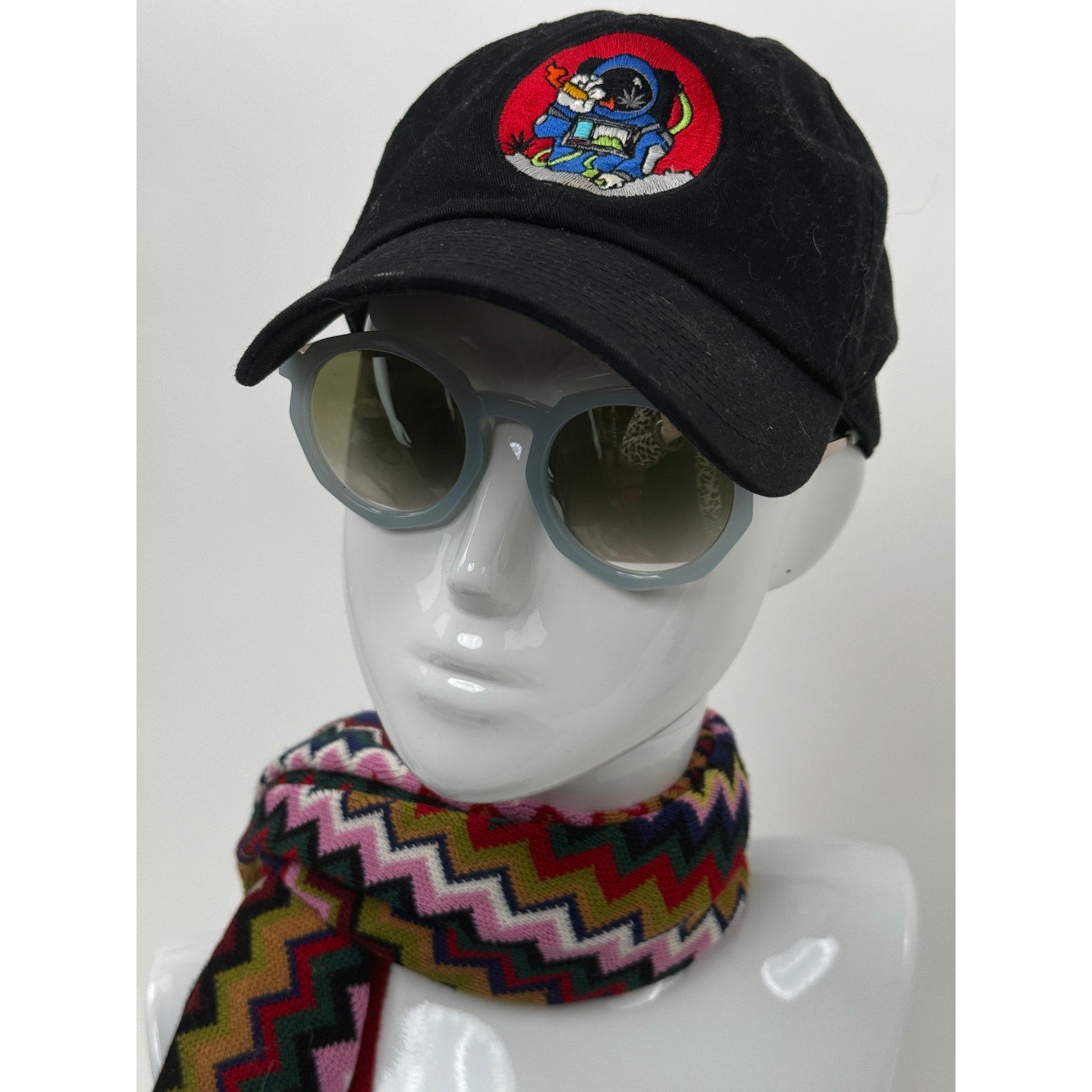 Armani Exchange Light Blue Round Geometric Sunglasses