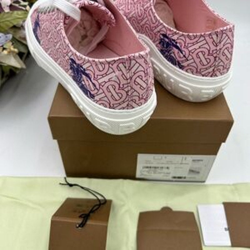 Women’s Burberry Jack TB monogram sneakers size 41 fits 10.5 US