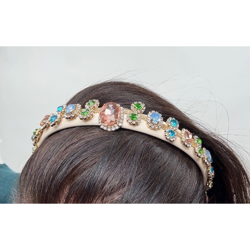 One of a Kind Handmade Bridal Decorative Headband – Artisanal Statement Piece
