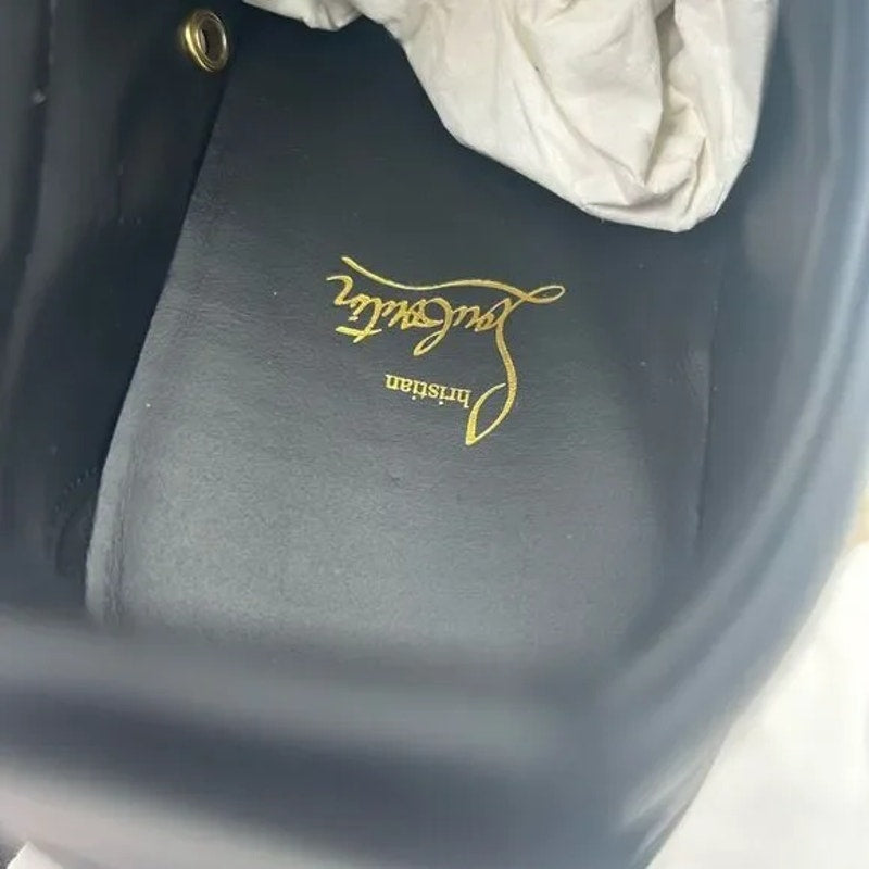 Men's Christian Louboutin, Louis Jr Orlato flat spikes size 46 made in Italy