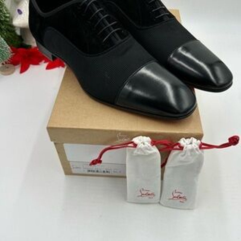 Christian Louboutin Mens Greggo flat Oxford size 46.5 made in Italy