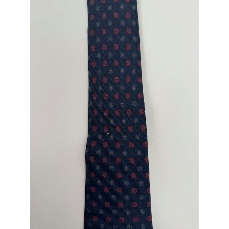 Kiton Napoli Men's Multicolor Floral 100% Silk Tie Made in Italy