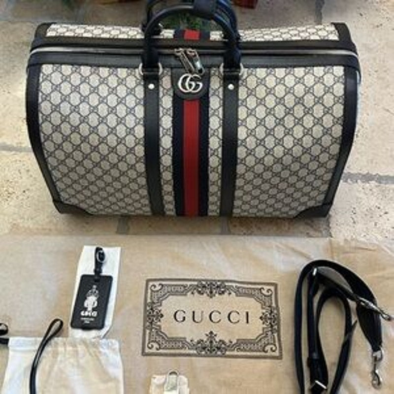 Gucci Savoy, GG Supreme large duffel bag made in Italy NWT
