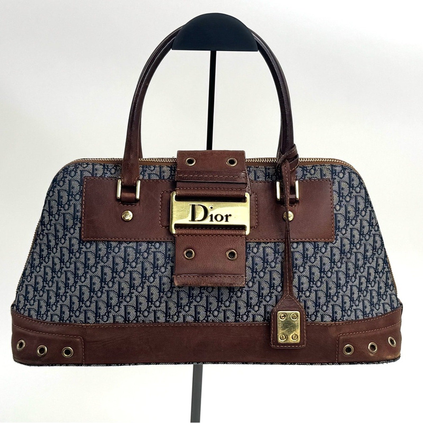 Christian Dior Diorissimo Trotter Canvas Street Chic Dome handbag or Satchel.